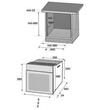 Hausberg HB-8051NG built-in package, electric, 2000 W, 76 l, 4 functions, HB-555 hob, electric ignition, gas, 4 burners, safety system, decorative hood HB-1260NG, 400 m3/h, 1 motor, 60 cm , Class A, Black