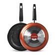 FLONAL non-stick frying pan with 6 layers of Mineralit stone effect coating, 32cm
