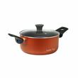 Flonal Pepita Granit Kochtopf-Set, 8-teilig, Aluminium mit Antihaft-Steinbeschichtung