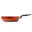FLONAL Pepita Granit Antihaft-WOK-Pfanne mit 6 Schichten Mineralit-Steineffekt-Beschichtung, 28 cm