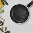 FLONAL Pepita Granit Antihaft-WOK-Pfanne mit 6 Schichten Mineralit-Steineffekt-Beschichtung, 28 cm