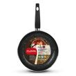 FLONAL Pepita Granit Antihaft-WOK-Pfanne mit 6 Schichten Mineralit-Steineffekt-Beschichtung, 28 cm