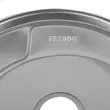 Freddo SN9000 Küchenspüle, für die Arbeitsplatte, Antikalk, Antikalk-Finish, mit Überlauf, Durchmesser 49cm, rund, Edelstahl