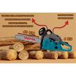 Professionelle Benzin-Kettensäge TATTA TD 5200 BL, 2,95 PS, 9000 U/min