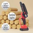 TATTA TD-5300 Mini-Kettensäge, 6 Zoll, 21 V batteriebetriebene Elektrosäge, tragbar, Holzsägen, kompakt