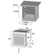 Rustikales Einbaupaket, Hausberg HB-8050 Elektrobackofen, Klasse A, 57l, Umluft, Beige + Einbaukochfeld HB-570, 4 Brenner, Gas, Glas + Dekorative Dunstabzugshaube HB-1500, 60cm, Aluminiumfilter, Beige