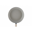 Ertone ERT-MN 722 Keramik-Bratpfanne, 22 cm, abnehmbarer Silikongriff, Creme/Schwarz