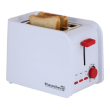 Toaster Hausberg HB-195RS, 750 W, 2 slices, defrost function, reheat function, 6 power levels, White/Red