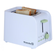 Toaster Hausberg HB-195VR, 750 W, 2 slices, defrost function, reheat function, 6 power levels, White/Green