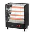 Electric radiator Hausberg HB-8803NG, 2000W, 4 power levels, 4 ceramic tubes, Black