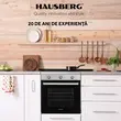Einbaubackofen Hausberg HB-8053IN, Elektrisch, Leistung 2225 W, 71 l, 6 Funktionen, Umluft, Timer, Klasse A, Schwarz/Edelstahl