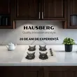 Plaque de cuisson encastrable rustique Hausberg HB-570, 4 feux, gaz, 60 cm, beige