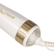 Hair brush Hausberg HB-19 with 6 accessories, 1000W, 360 C, White/Gold