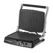 Hausberg HB633GO Elektrogrill, 2000-2200 W, Antihaftplatten, Grillfläche 30x24,5 cm, Thermostat, Roségold
