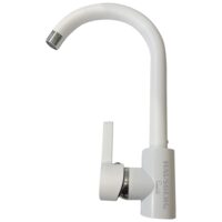 HAUSBERG HB-F5002 Küchenarmatur, Einhebel, matt, Weiß