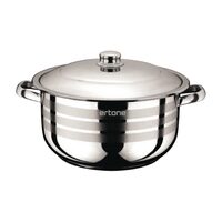 Edelstahltopf mit Metalldeckel Ertone MN-532, 22 cm, 3 Liter