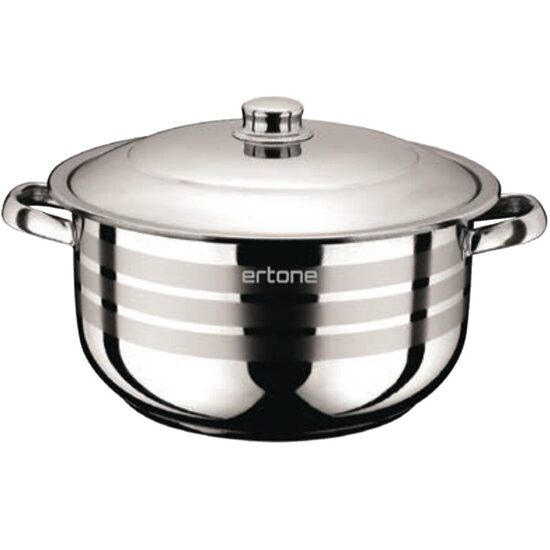 Edelstahltopf mit Metalldeckel Ertone MN-538, 28 cm, 7,5 Liter
