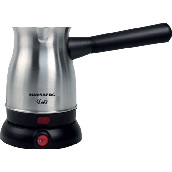 Hausberg HB-3815IN elektrischer Kaffeekessel, Leistung 800 W, Fassungsvermögen 500 ml, Edelstahl