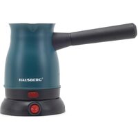 Hausberg HB-3815VR elektrischer Kaffeekessel, Leistung 800W, Fassungsvermögen 500 ml, Inox-Grün