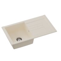 Hausberg Mada HBC-9800 Küchenspüle, Komposit, beige, 76 x 44 cm