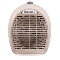 Hausberg HB-8504BJ Heizlüfter, 2000 W, 3 Leistungsstufen, Sicherheitssystem, Beige
