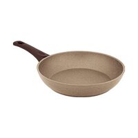 HAUSBERG HB-H1552 Bratpfanne, 22cm, 1,5L, Aluminium gepresst, Granitstein, beige