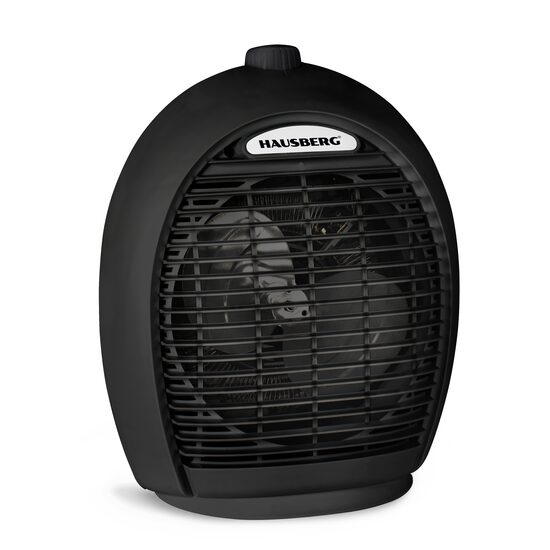 Hausberg HB-8504NG Heizlüfter, 2000 W, 3 Leistungsstufen, Sicherheitssystem, Schwarz