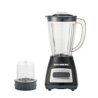 Mixer mit Mahlwerk HAUSBERG HB-7770NG, 500 W, 4 Geschwindigkeitsstufen, 1,5 Liter skalierte Kunststoffschüssel, Pulsfunktion, Edelstahlklingen, Sicherheitssystem, schwarz