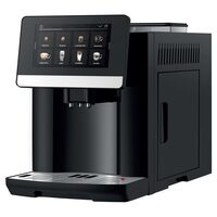 HAUSBERG HB-3770 Professioneller Espressoautomat, LatteGo Milchsystem, 19 Getränke, 15 bar, TFT-Digitaldisplay, AquaClean Filter, Keramikmahlwerk, Mahlkaffee-Option, MEMO-Funktion, 10 Profile, Schwarz