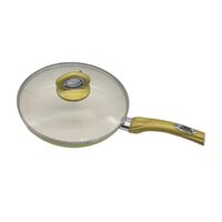 Hausberg HB-H716GA Keramik-Bratpfanne, Durchmesser 24 cm, Gelb