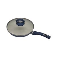 Hausberg HB-H716BL Keramik-Bratpfanne, 24 cm Durchmesser, Blau