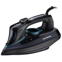 Bügeleisen mit LED-Anzeige HAUSBERG HB-7825NG, Titansohle, 3000 W, 11 Temperaturstufen, 350 ml, schwarz