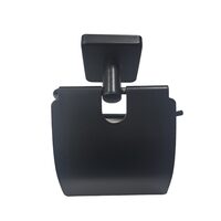  Toilettenpapierhalter, mit Klappe, schwarz