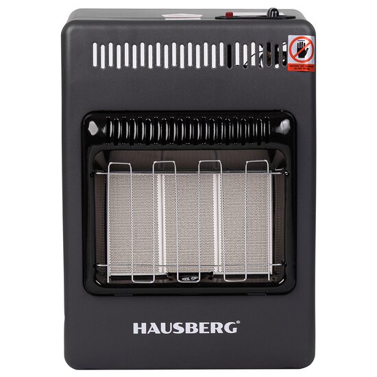 Mini-LPG-Gasherd Hausberg HB-1023NG, piezoelektrische Zündung, 3 Keramikheizplatten, Gesamtleistung 4,2 kW, automatisches Gasabsperrsystem, Schwarz