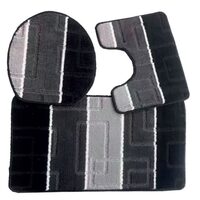3-teiliges Badematten-Set HB-H436GR