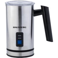 HAUSBERG HB7678 Milchaufschäumer und -wärmer, 1500-1800 W, 0,30 l, silber