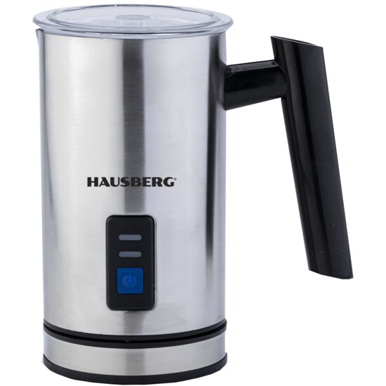 HAUSBERG HB7678 Milchaufschäumer und -wärmer, 1500-1800 W, 0,30 l, silber