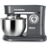 Mixer mit Schüssel HAUSBERG HB-7620GR, Leistung 1000W, 5 Liter, 6 Geschwindigkeiten, Grau