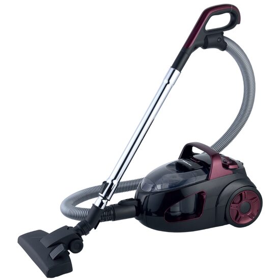 Aspirateur sans sac HAUSBERG HB-2822MV, 1200-1600 W, multicyclone, aspiration à sec, capacité de 2 litres, filtre HEPA, contrôle de vitesse, enrouleur de câble automatique, violet-noir