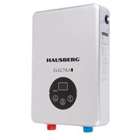 Hausberg HB-0071 Durchlauferhitzer, max. Leistung 5500 W, 220 V, Glasfrontplatte, digitale Steuerung, Weiß