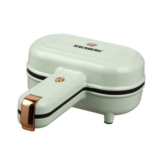 Elektrischer Piemaker HAUSBERG HB-3564, 550-650W, Doppelseitige Heizplatte, Thermostat, Tiefe 13cm, Bakelit