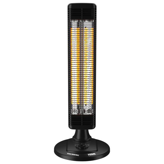 Hausberg HB-8565NG electric radiator, 1000W, 2 heating levels, carbon fiber tube, IP24 protection, mechanical thermostat, metal housing
