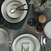 Soho Tafelservice, 24-teilig, 6 Personen, Porzellan, grün, Kutahya Porselen