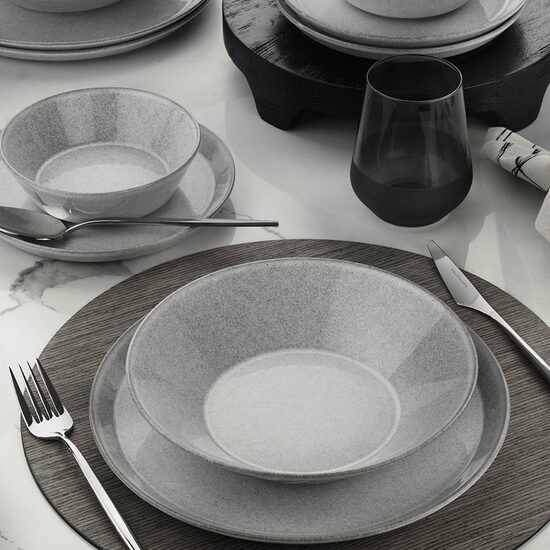 FORZA Tafelservice, 24-teilig, 6 Personen, Porzellan, beige, Kutahya Porselen