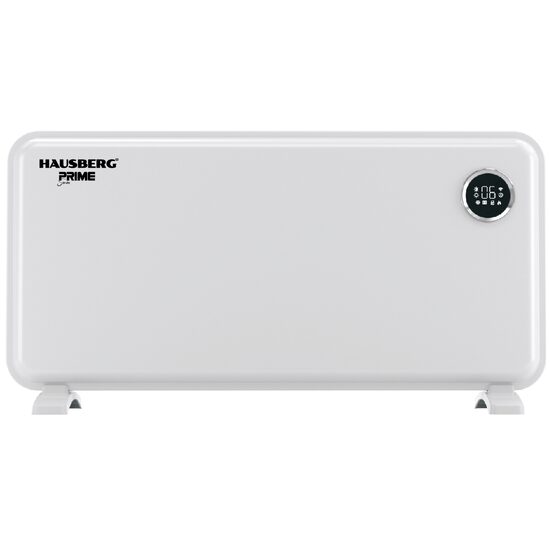 HAUSBERG HB-8215 digital electric floor convector, 2000W, 2 power levels, Remote control, Thermostat, White