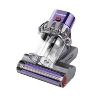 Aspirateur UV anti-acariens HAUSBERG HB-2022MV avec écran numérique multifonction, 600 W, stérilisation UV, ions négatifs, purification par ultrasons, violet-gris