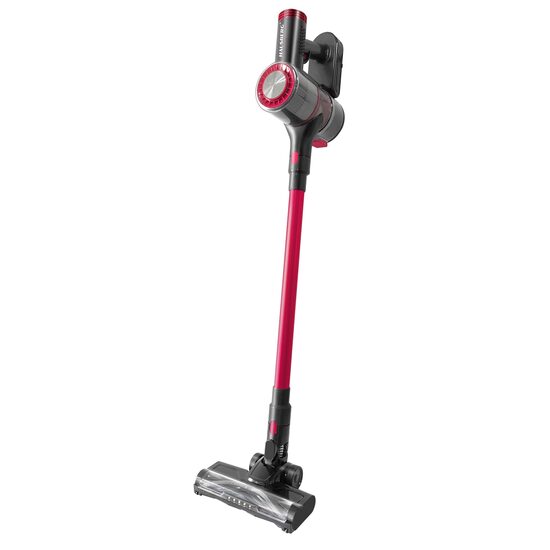 2in1-Bürstenstaubsauger HAUSBERG HB-2033GR, 900W, 0,7L, 2 Geschwindigkeiten, Rot-Grau