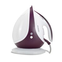 HAUSBERG HB-7930MV Bügelstation, 2000-2400 W, 5 bar, 1,2 L, 35g/min, Antikalk-Kartusche, Keramiksohle, automatische Abschaltung, Weiß/Lila