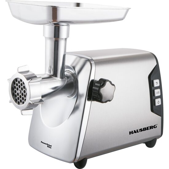 Elektrischer Fleischwolf HAUSBERG HB-3460, 2500W, 2kg/min, Geräuschpegel 80dB, 2 Geschwindigkeiten, Edelstahl