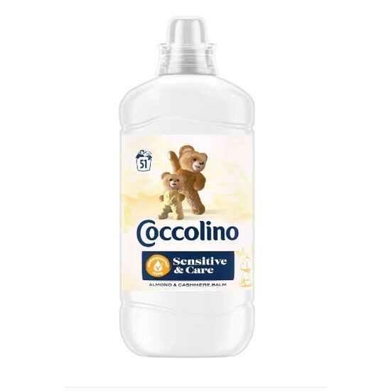 Balsam de rufe, Coccolino, sensitive & care Almond & Cashmare Balm pentru 51 de spalari, 1275 ml